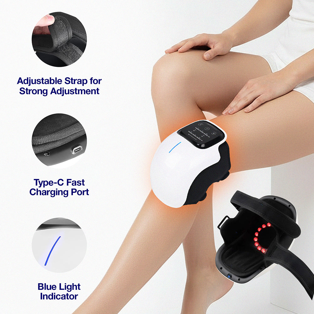KneeRelief™ Pro (Red Light Therapy Knee Massager)